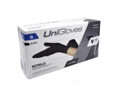 Luva Nitrilica Preta G - Unigloves