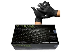 Luva Nitrilica Preta P - Supermax