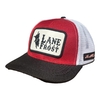 Boné Lane Frost Vermelho Aba Preta Tela