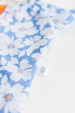 Traje de Baño Manga Corta con Cierre UV50+ Summer Flowers - Woombale