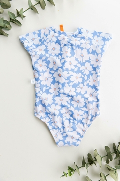 Traje de Baño Manga Corta con Cierre UV50+ Summer Flowers - tienda online