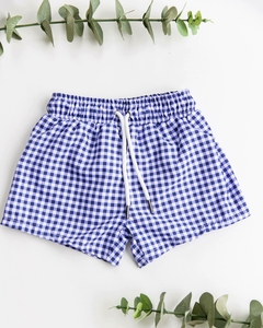 Short de Baño Blue Vichy