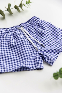 Short de Baño Blue Vichy en internet