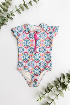 Traje de Baño Manga Corta con Cierre UV50+ Boheamian