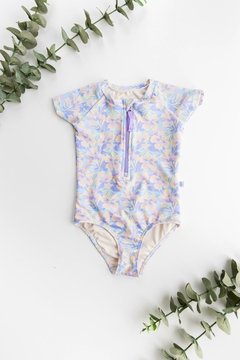 Traje de Baño Manga Corta con Cierre UV50+ Surf Vibes