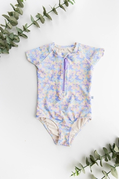 Traje de Baño Manga Corta con Cierre UV50+ Surf Vibes - comprar online