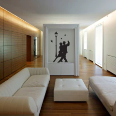 Vinilo Decorativo Pareja De Tango, Baile, Buenos Aires Negro - comprar online