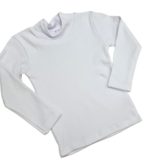 MEDIA POLERA DE ALGODÓN - BLANCA