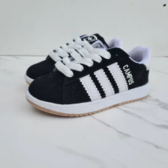 ZAPATILLAS C-MPUS GAMUZA NEGRA con BLANCO