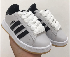 ZAPATILLAS C-MPUS ECOCUERO BLANCAS CON NEGRO - tienda online
