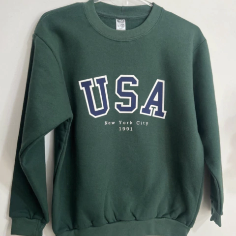 BUZO USA VERDE INGLES - comprar online