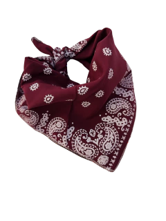 PAÑUELO BANDANA - BORDO