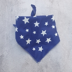 PAÑUELO BANDANA - ESTRELLAS AZUL FRANCIA - comprar online