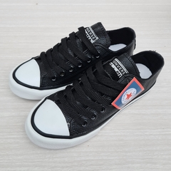 ZAPATILLAS DE ECOCUERO ADULTO - NEGRAS