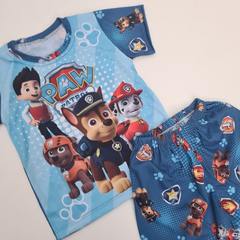 PIJAMA DE VERANO INFANTIL PAW PATROL CELESTE - comprar online