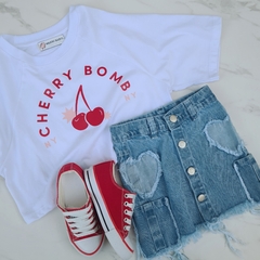 CROPTOP OVERSIZE CHERRY NY - comprar online