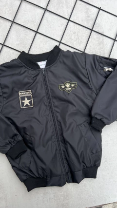 ROMPEVIENTO IMPERMEABLE MILITAR - NEGRA - tienda online