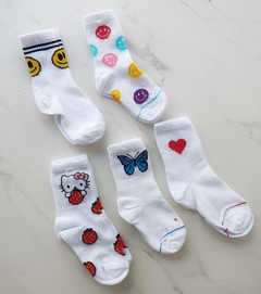 MEDIAS INFANTIL BLANCA DISEÑO