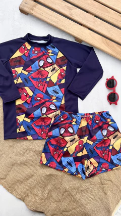 CONJUNTO P/ AGUA SPIDERMAN PROTECCION SOLAR - Waikiki Babys