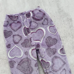 PANTALON LUMINOSO - CORAZONES LILA en internet