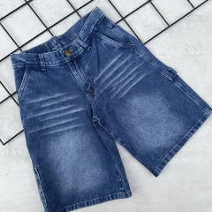 BERMUDA BAGGY JEANS CELESTE