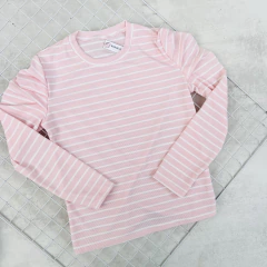 CAMISETA SERAPHINA RAYADA ROSA - comprar online