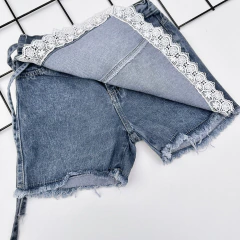 SHORT POLLERA BRODERI AZUL - Waikiki Babys