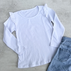 CAMISETA BRODERIE - BLANCA MANGA LARGA - comprar online
