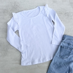 CAMISETA BRODERIE - BLANCA MANGA LARGA en internet
