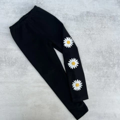 LEGGINS NEGRA - MARGARITAS - comprar online