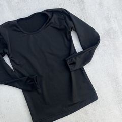 CAMISETA TERMICA NEGRA DEDAL - Waikiki Babys