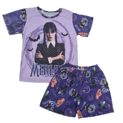 PIJAMA DE VERANO INFANTIL MERLINA VIOLETA