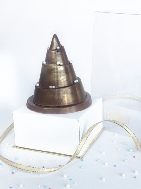 Arbolito Navideño Cristal relleno de Pasas de Uva bañadas -160 grs-