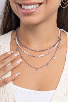 Collar Acapulco (lila oscuro) en internet