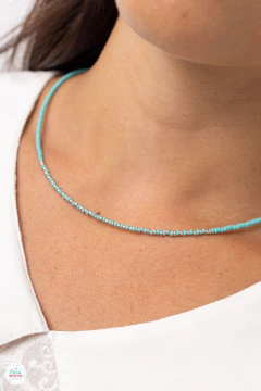 Collar Acapulco (turquesa) - Pura Impronta Accesorios