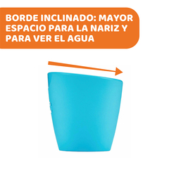 CHICCO VASO SILICONAS AZUL 6M+ - comprar online
