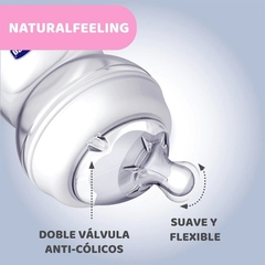 CHICCO BIBERON NATURAL FEELING VIDRIO 250ML 0M+ UNI ARG en internet