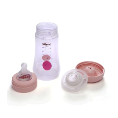 CHICCO MAMADERA PERFECT5 ROSA FLUJO MEDIO 2M+ 240 ML - Childs Especialistas en Bebes