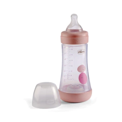 CHICCO MAMADERA PERFECT5 ROSA FLUJO MEDIO 2M+ 240 ML - comprar online