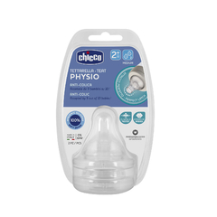 CHICCO TETINA PHYSIO FLUJO MEDIO 2M+ 2 UDS