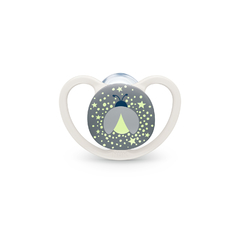 NUK SET DE 2 CHUPETES SPACE LUMINOSO T2 AZUL/BLANCO 10736620 - Childs Especialistas en Bebes