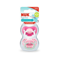 NUK SET DE 2 CHUPETES SIGNATURE ROSA TALLE 3 18M+ 10739695
