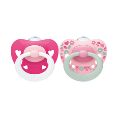 NUK SET DE 2 CHUPETES SIGNATURE ROSA TALLE 3 18M+ 10739695 - comprar online