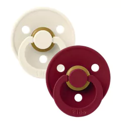 BIBS CHUPETE COLOUR IVORY RUBY LATEX 0-6 M 2 UDS 110264 - comprar online