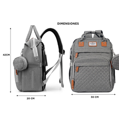 SOUTH PORT MOCHILA MATERNAL CON CAMBIADOR CUNITA WY243 - tienda online