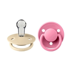 BIBS CHUPETE COLOUR DE LUX IVORY BABY PINK SILICONE ONESIZE 2 UDS 150214