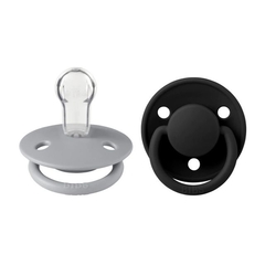 BIBS CHUPETE COLOUR DE LUX CLOUD BLACK SILICONE ONESIZE 2 UDS 150218