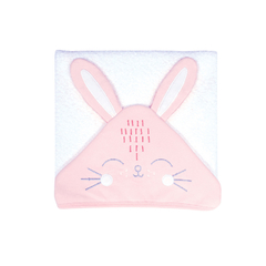 MI BES TOALLÓN CON CAPUCHA BORDADO RABBITS VARIOS MOTIVOS