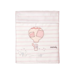 MI BES SÁBANA CUNA 3 PIEZAS SUBLIMADA BORDADA GLOBO 2013746