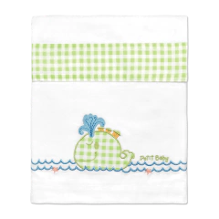 MI BES SABANA CUNA FUNCIONAL 3 PIEZAS BORDADA BALLENA 2014813